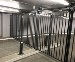 Bi-folding security gates - Chelsea car park