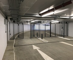 Bi-folding gates - car park