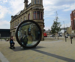 Propeller artwork in Keel Square, Sunderland