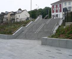 Blue grey granite steps, Dover Priory Station