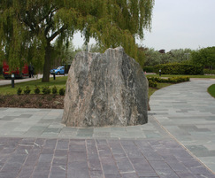 Natural stone paving at British Geological Survey HQ