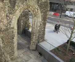 Yorkstone paving - London Wall
