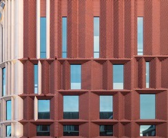 Precast panels faced with Staffs Red brick - Leeds