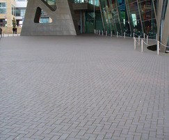 Staff Blue pavers at the Lowry Centre in Manchester