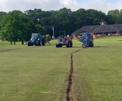 Drainage works at the Singing Hills Golf Club