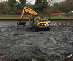 Reed removal and desilting - Netteswell Pond, Harlow
