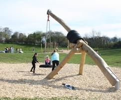 Play equipment in natural materials - Cuthill Park
