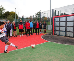 Yalp Sutu interactive football wall for Lowfield Park