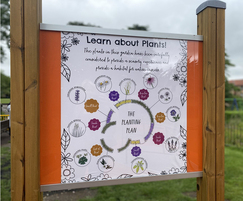 Signage for inclusive play garden