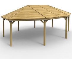 Large extended hexagonal shelter PPS0006-A