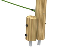 Rope Walk can have standard timber or steel feet