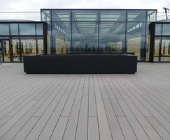 Wood composite decking - Google HQ, Kings Cross, London