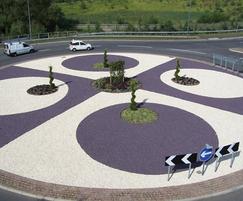 ProEdge edging system on roundabout