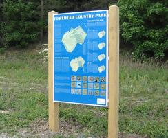 Fowlmead Country Park welcome sign