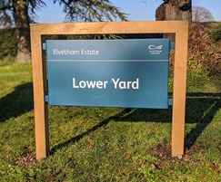 Printed sign - Elvetham Estate