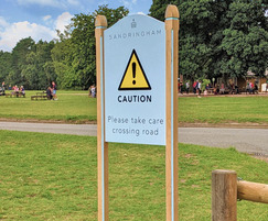 Pedestrian warning sign - Sandringham