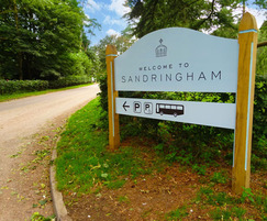 Welcome gateway sign - Sandringham