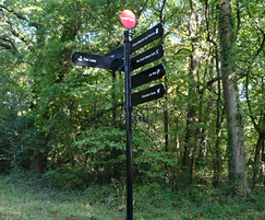 Pedestrian fingerpost - Staunton Country Park