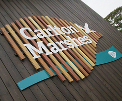 Bespoke entrance sign – Carlton Marshes