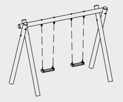 Multi-surface Twin Swing - drawing