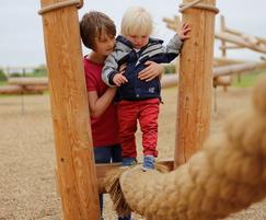 Challenging play equipment from Timberplay