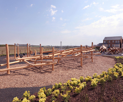 Play area at Priors Hall residential development