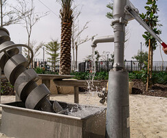 Archimedes Screw water and pump for school play area