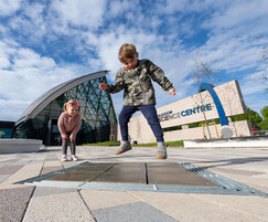 Outdoor sensory play exhibit - Glasgow Science Centre
