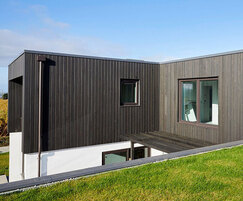 Silva's larch channel weatherboard cladding