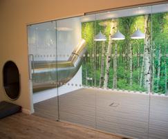 Custom design and installation of indoor slides