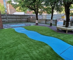 After: artificial grass and wetpour safer surfacing