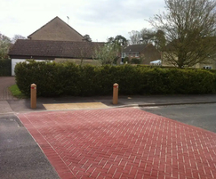 Red imprinted surfacing for Wiltshire Council