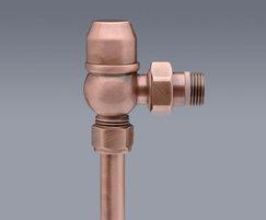 Traditional thermostatic valves - antique brass