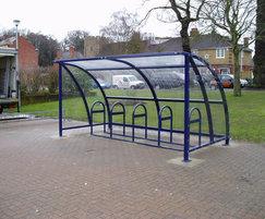 10-bike, Solent bicycle shelter, Surrey