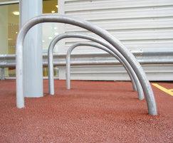 FIN600 Fin galvanised steel cycle stands