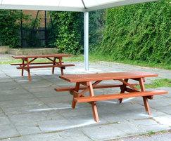Woodland T63A hardwood picnic table