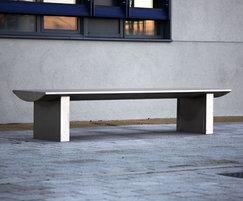 Omos s32 stainless steel bench, brushed polish finish