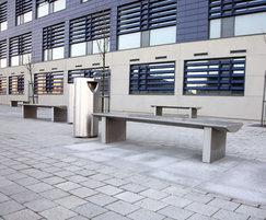 s32 stainless steel bench, brushed polish finish